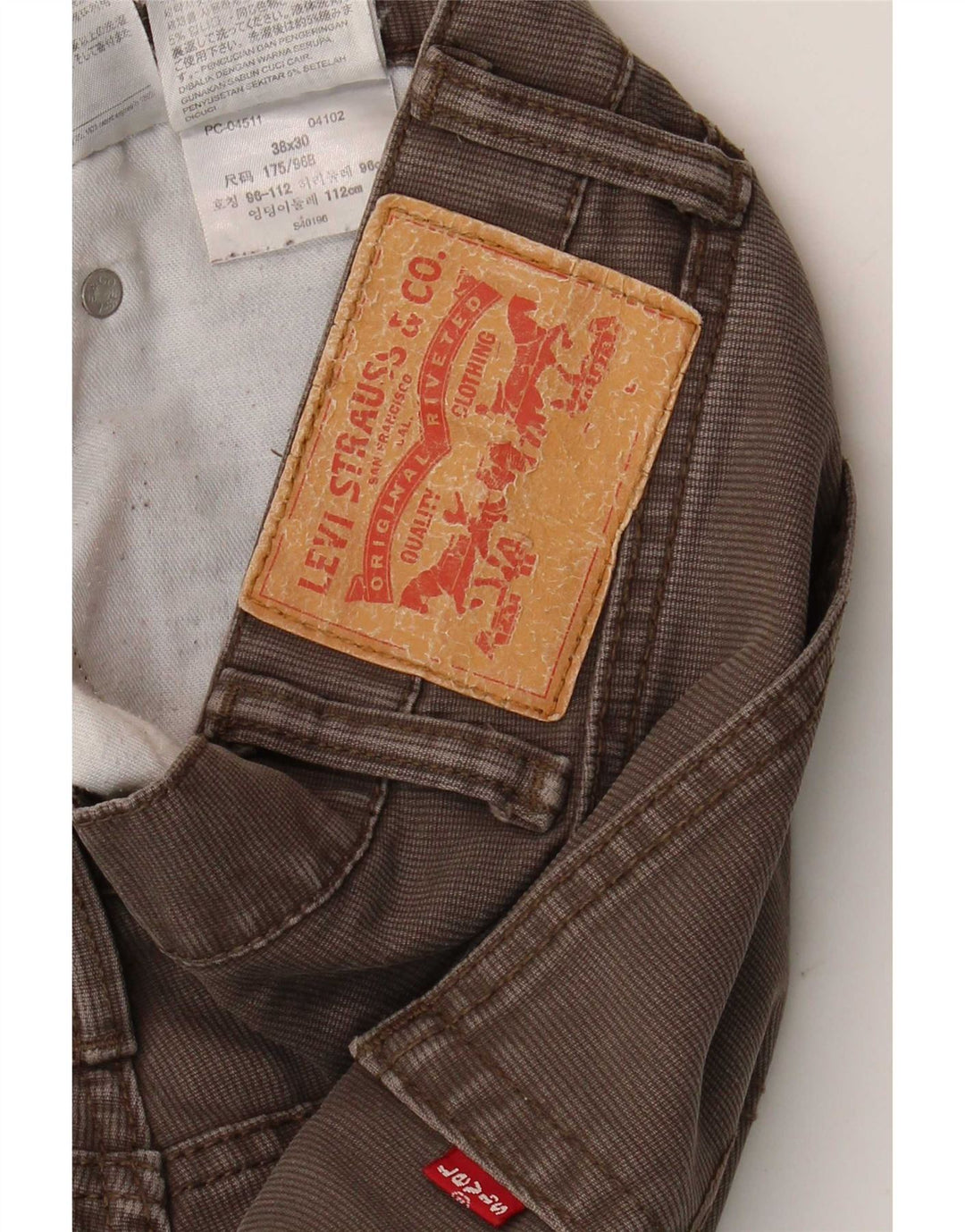 Levi's Slim Casual Bukser til mænd W38 L30 Grå Bomuld