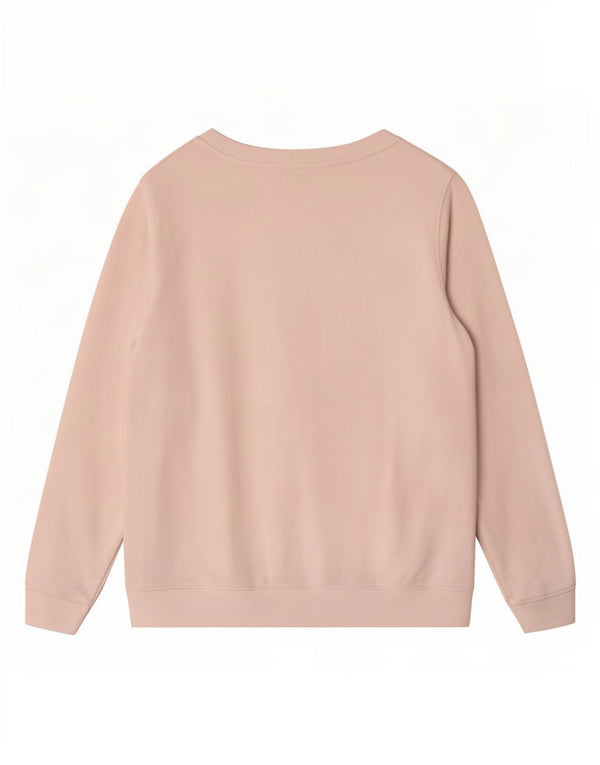 Diesel Dame Grafisk Sweatshirt Jumper UK 16 Stor Hvid Bomuld
