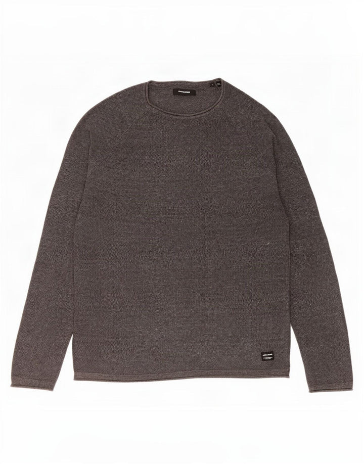 Jack & Jones Herre Top Langærmet Stor Grå Bomuld