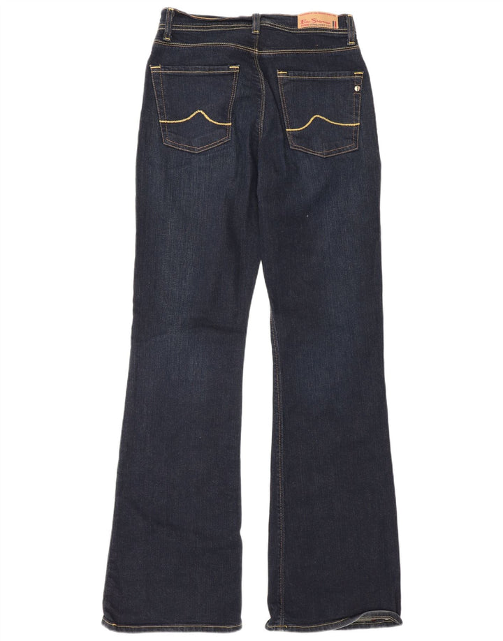 Ben Sherman Dame Bootcut Jeans W28 L32 Marineblå Bomuld