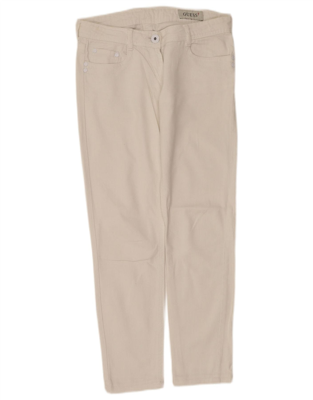 Guess Slim Jeans til kvinder W28 L27 Hvid bomuld