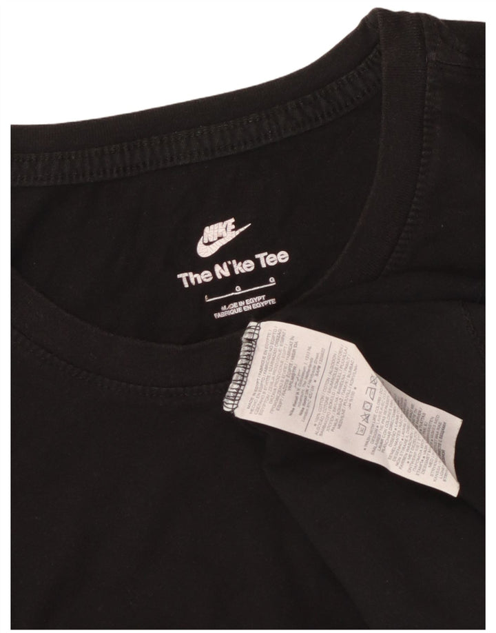 Nike T-shirt top til mænd, stor sort bomuld