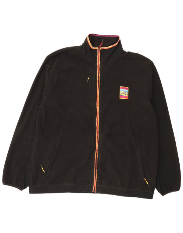 Adidas Fleecejakke til mænd UK 42 XL Sort Polyester