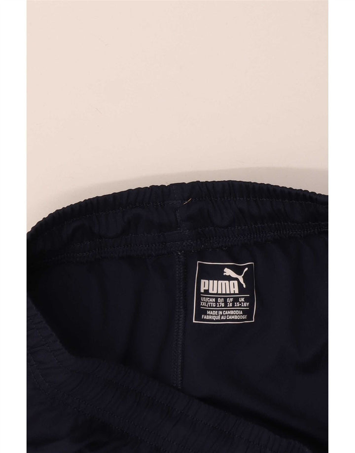 Puma drenge grafiske sportsshorts 15-16 år marineblå