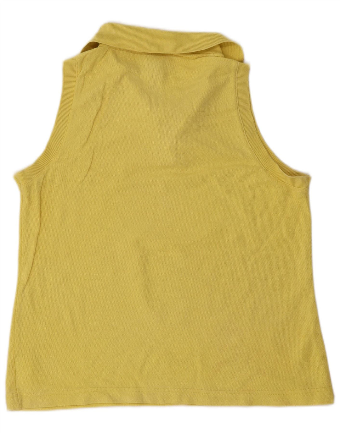 Fila Dame ærmeløs Polo Shirt IT 46 Large Yellow