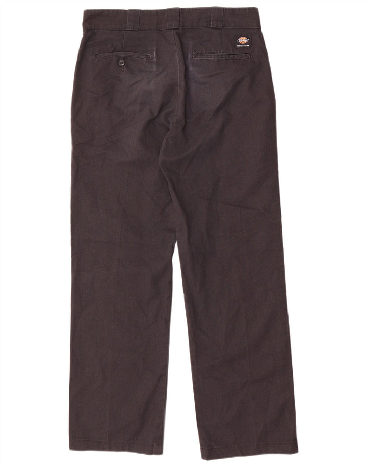 Dickies Lige Chinobukser til mænd W30 L30 Sort polyester