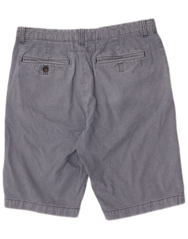 Jack Wills Herre Regular Chino Shorts W34 Large Blue Pinstripe Bomuld