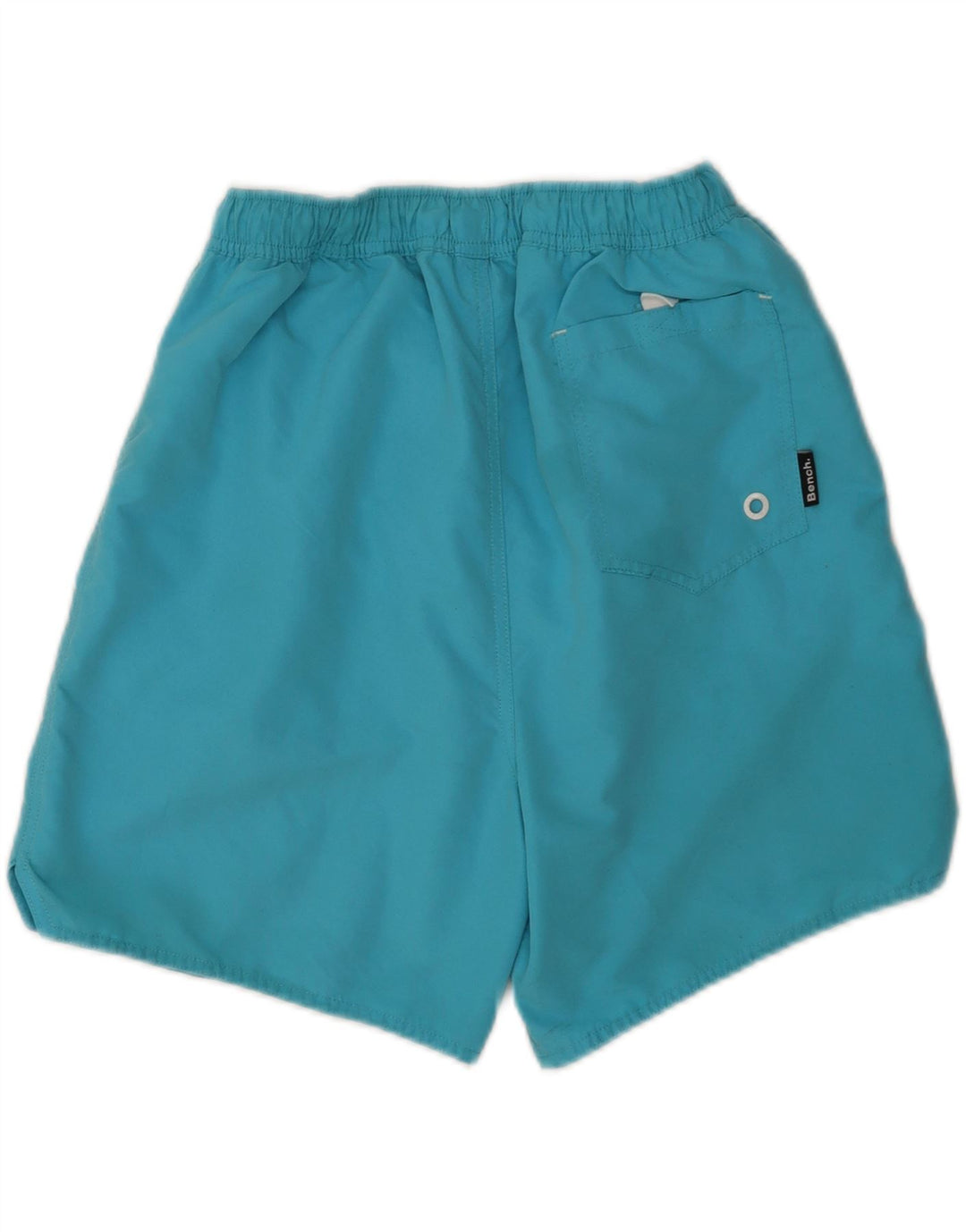 Bænk grafiske badeshorts til mænd mellemblå polyester