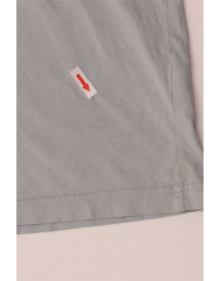 Ted Baker Herre Grafisk T-Shirt Top Størrelse 4 Stor Blå Bomuld