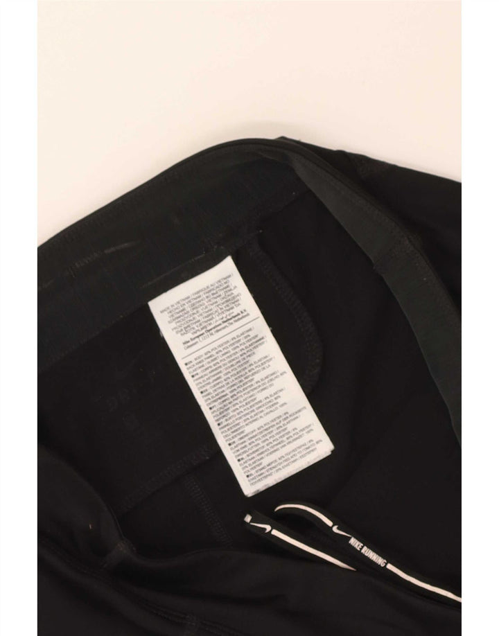 Nike Dame Dri Fit Sport Shorts UK 10 Small Black Polyester