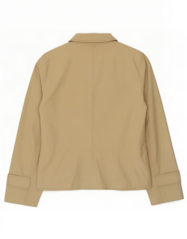 Max & Co. Dame Ærtefrakke UK 14 Stor Beige Bomuld