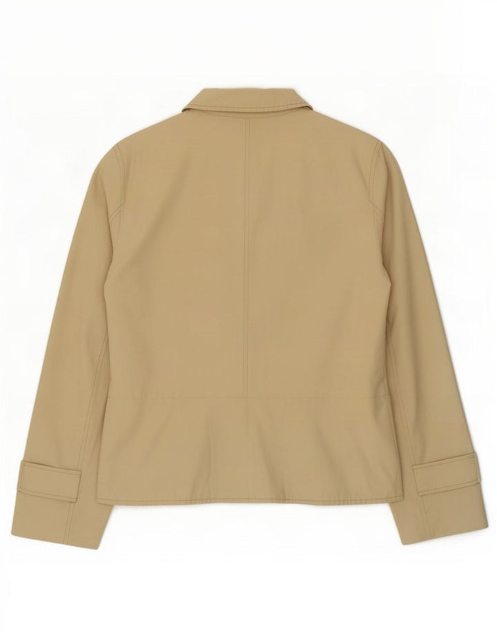 Max & Co. Dame Ærtefrakke UK 14 Stor Beige Bomuld