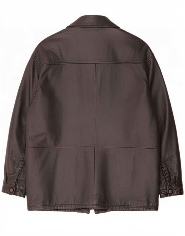 Rover & Lake Herre Læderfrakke IT 52 XL Brun