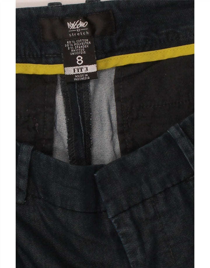 MOSSIMO Womens Casual Shorts US 8 Medium W34  Navy Blue Cotton Vintage Mossimo and Second-Hand Mossimo from Messina Hembry 