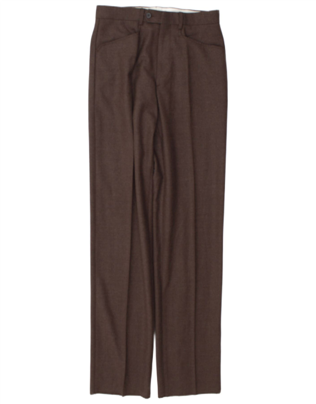 Vintage bukser med lige jakkesæt til mænd W28 L35 Brun