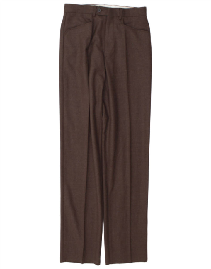 Vintage bukser med lige jakkesæt til mænd W28 L35 Brun