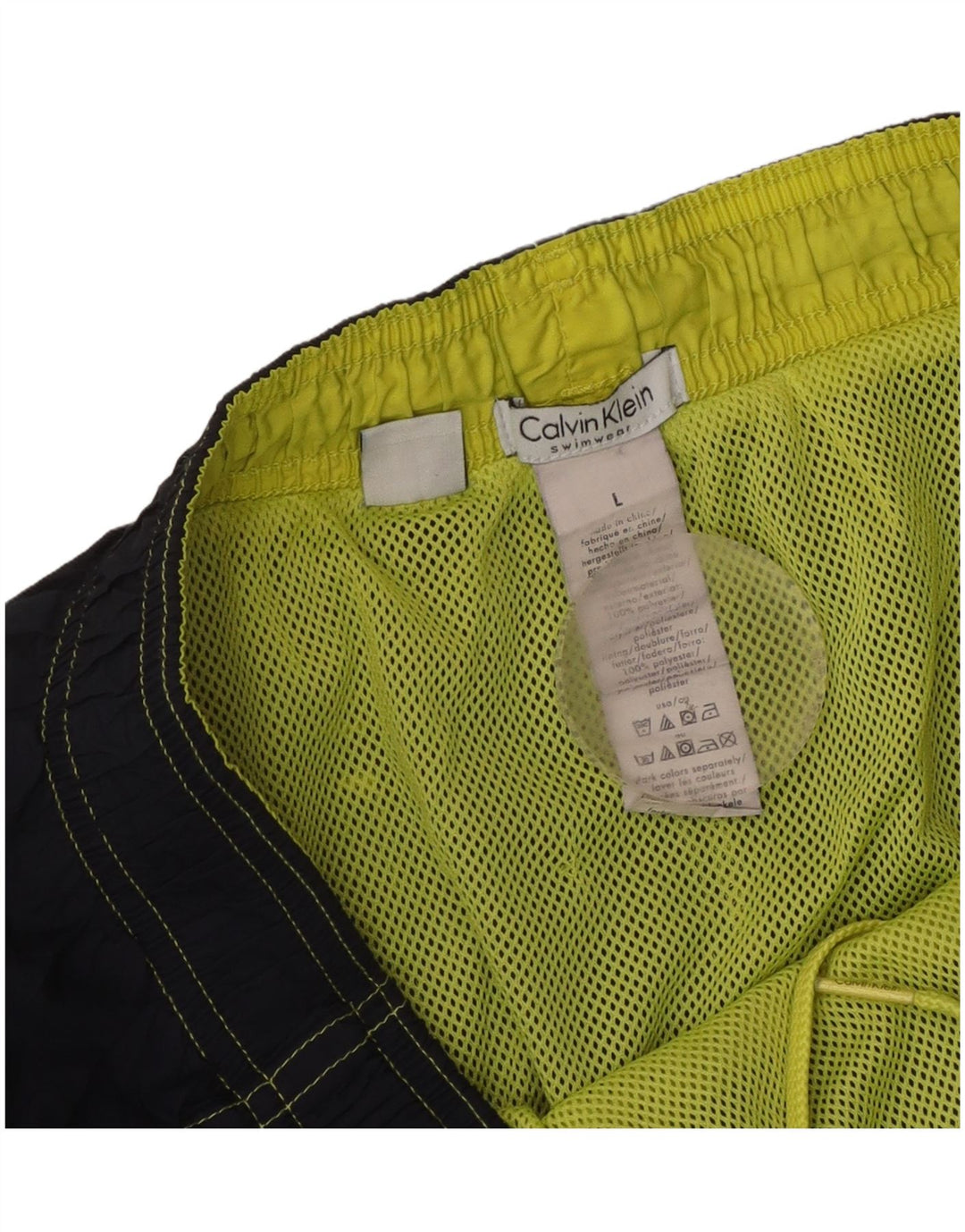 Calvin Klein Herre grafiske svømmeshorts store marineblå polyester