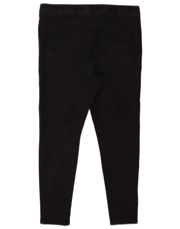 Marks & Spencer Dame Jegging Jeans UK 16 Large W34 L25 Black Bomuld