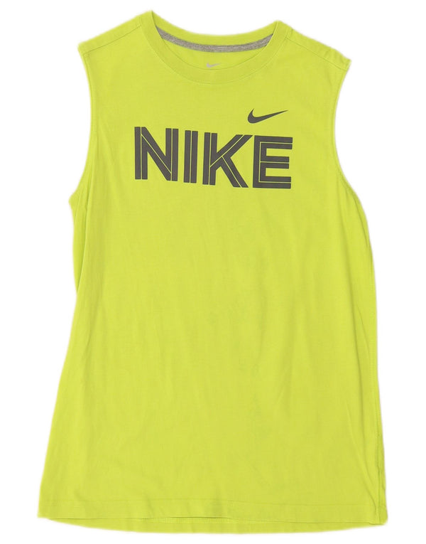 NIKE Drenge Grafisk Vest Top 12-13 år Stor Grøn