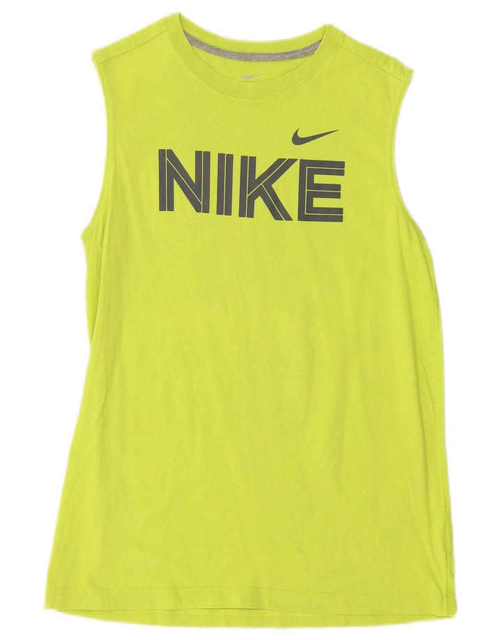 NIKE Drenge Grafisk Vest Top 12-13 år Stor Grøn
