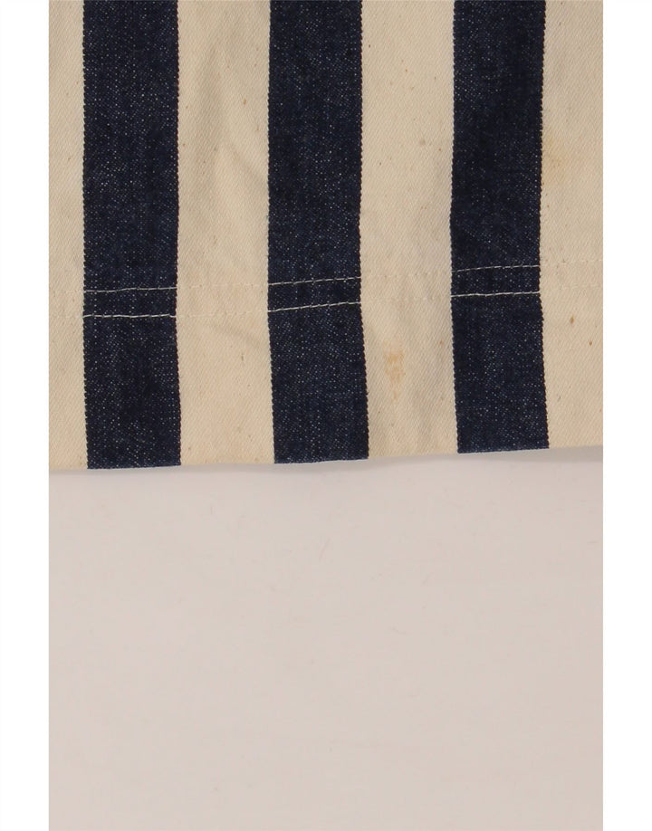 Karen Kane Kvinder High Rise Bermuda Shorts W28 Mellem marineblå stribet