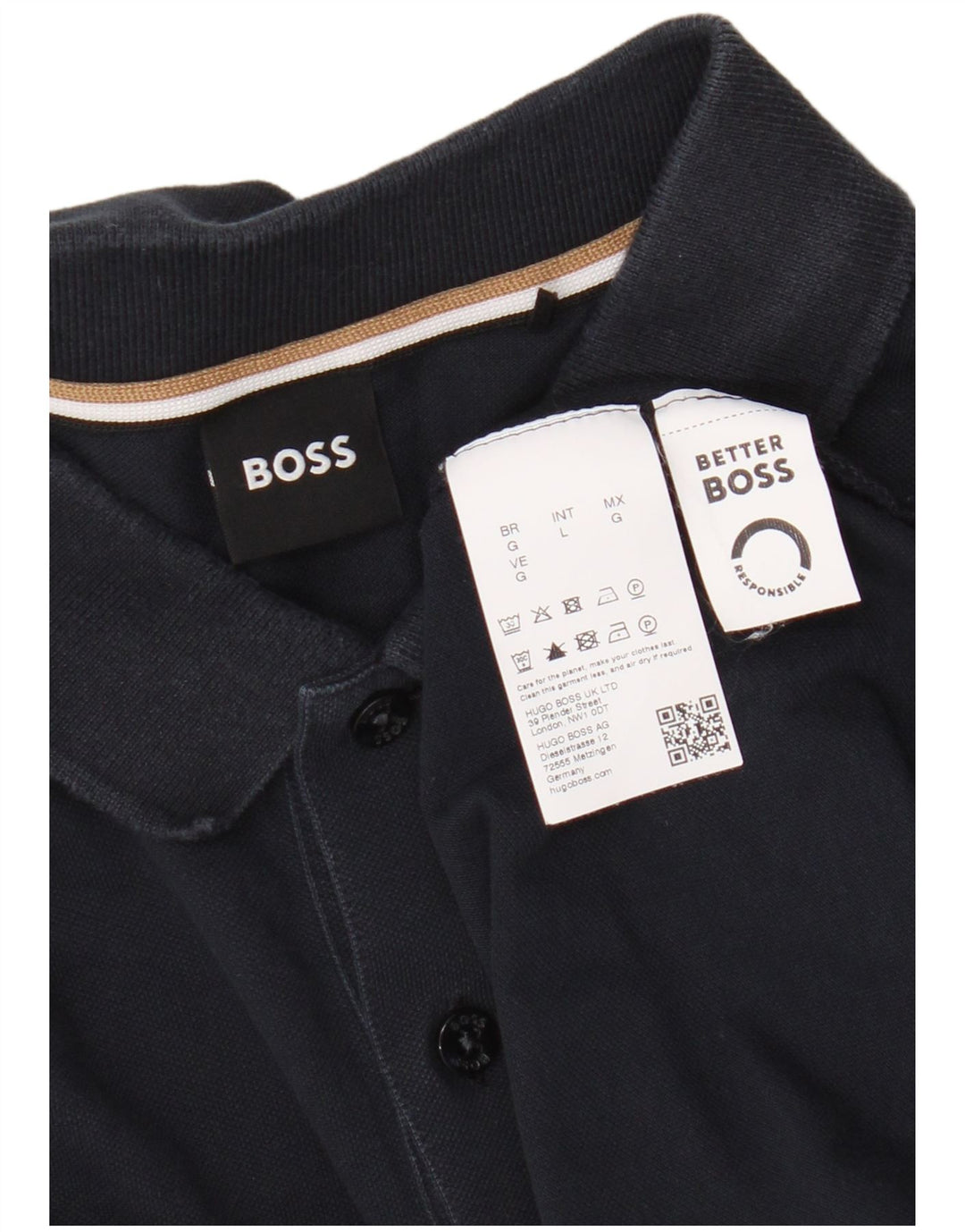 Hugo Boss Herre poloshirt Medium Navyblå Bomuld