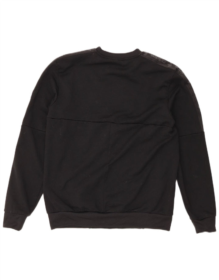 Adidas Grafisk Sweatshirt Jumper Medium Sort Polyester til mænd