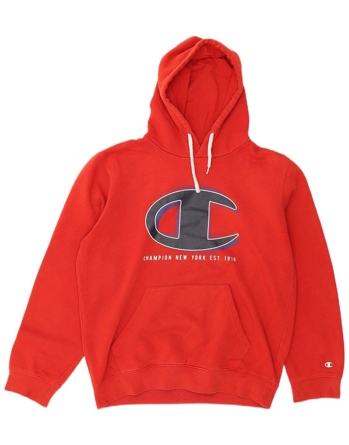 Champion Herre grafisk hættetrøje Jumper Medium Rød