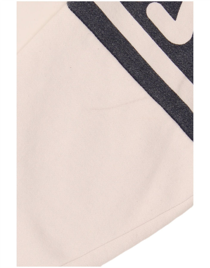 Fila Herre grafisk sweatshirt Jumper IT 52 Stor hvid Colourblock Bomuld