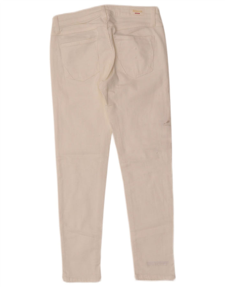 Blauer Skinny Jeans til kvinder W26 L26 Hvid