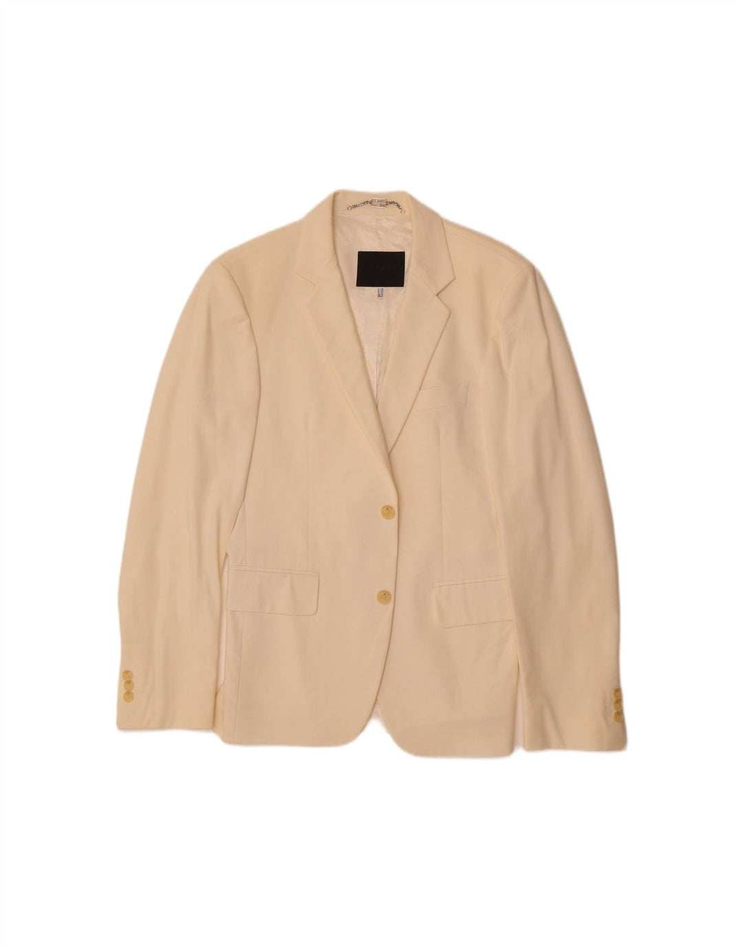 RICHMOND Womens 2 Button Blazer Jacket UK 16 Large  Beige Nylon