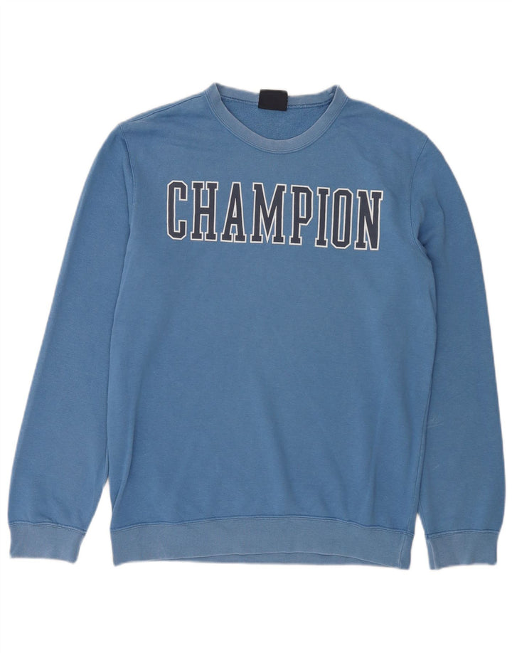 Champion Herre Grafisk Sweatshirt Jumper Medium Blue