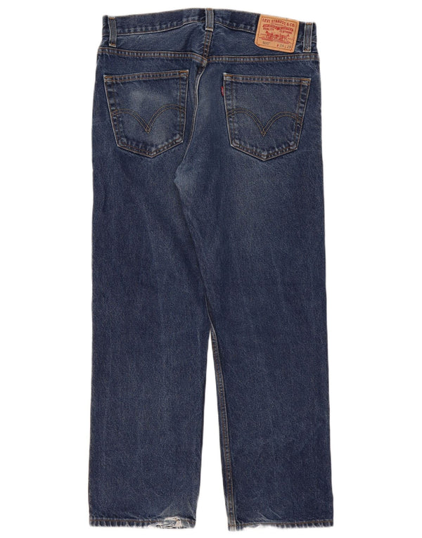 Levi's Herre 505 Regular Fit Straight Jeans W34 L29 Blå Bomuld