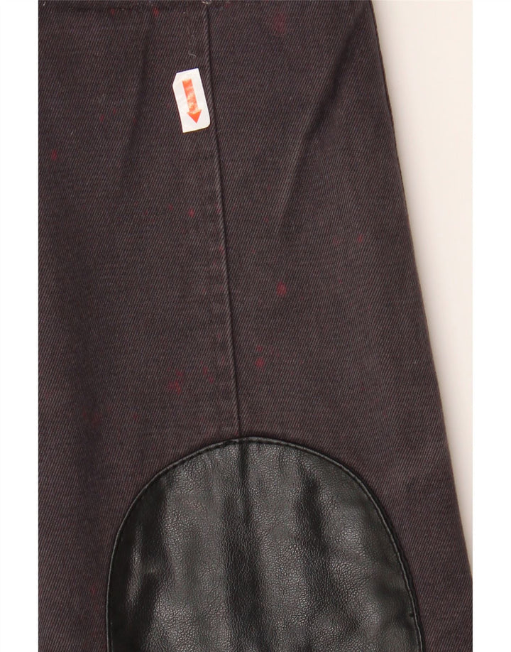 Topshop Dame Hooded Utility Jacket UK 10 Small Black Bomuld