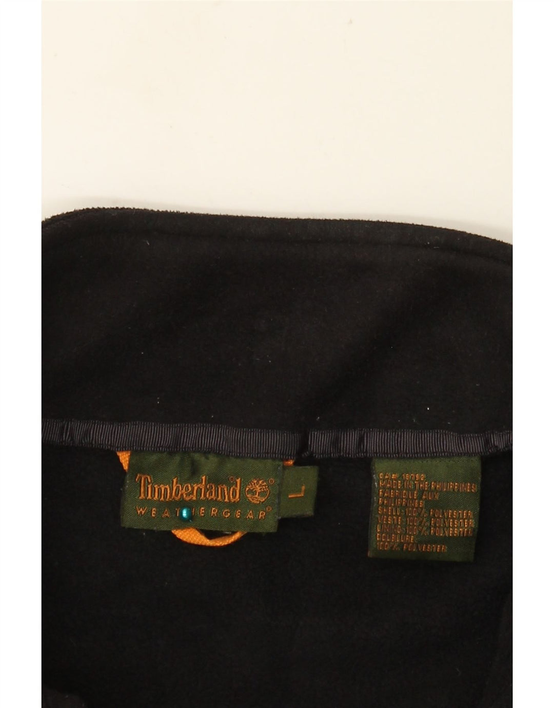 TIMBERLAND Fleecejakke til mænd UK 40 Stor sort polyester