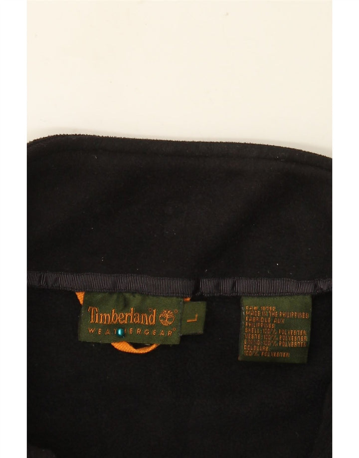 TIMBERLAND Fleecejakke til mænd UK 40 Stor sort polyester