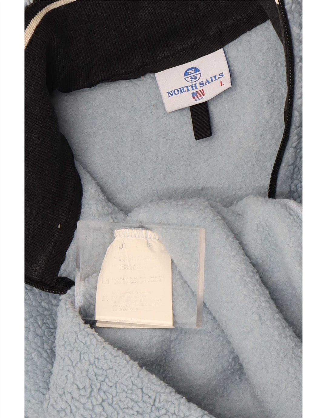 North Sails Herre Zip Neck Fleece Jumper Stor Blå Polyester