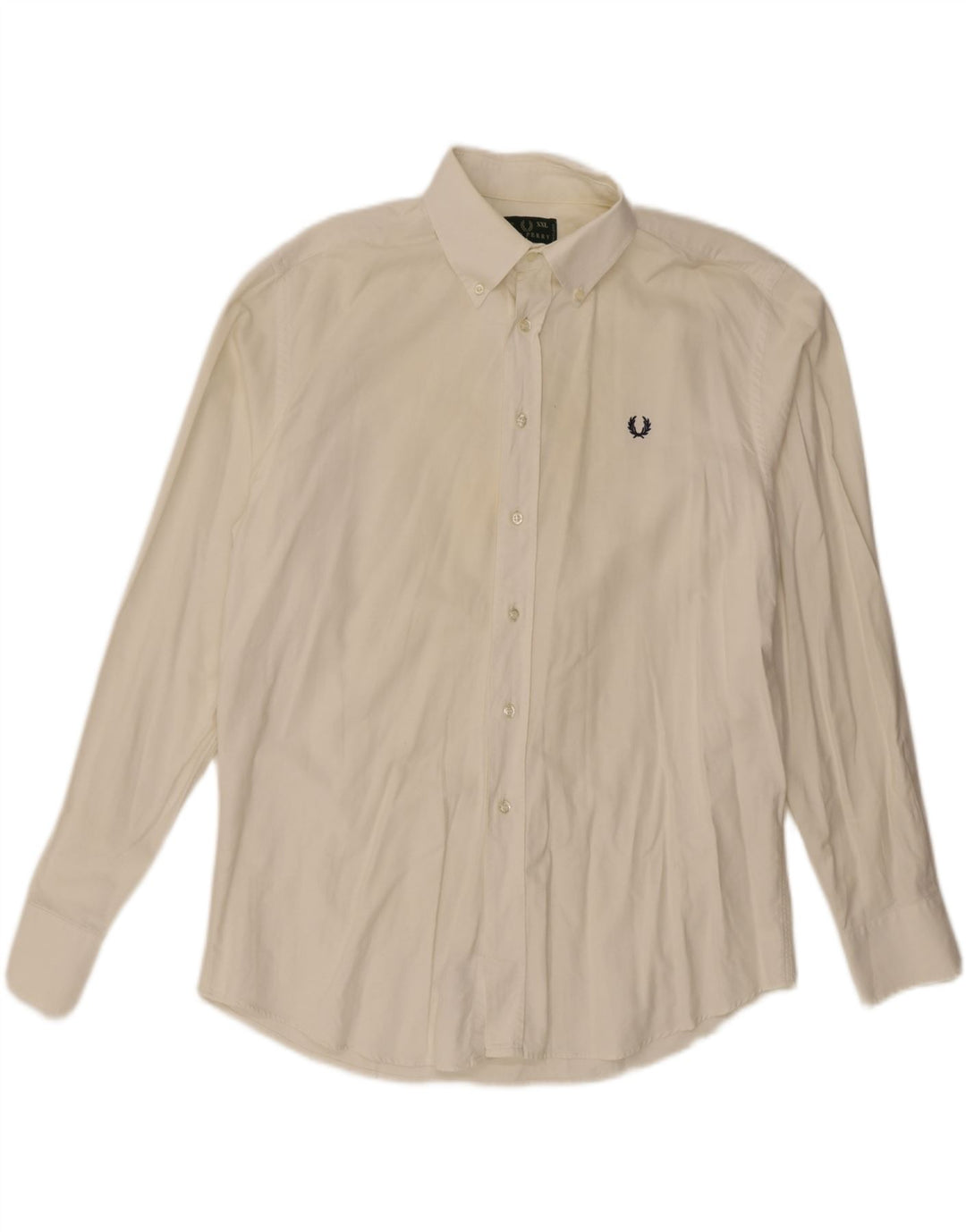 Fred Perry herreskjorte 2XL råhvid bomuld