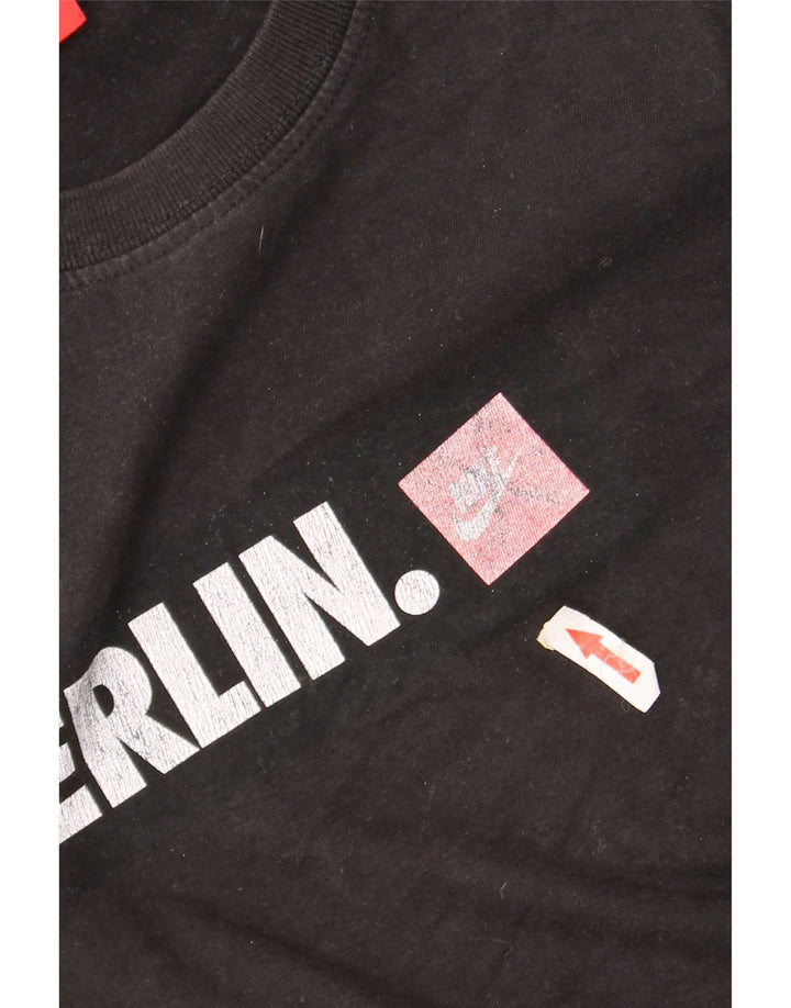 Nike grafisk T-shirt top til mænd, stor sort