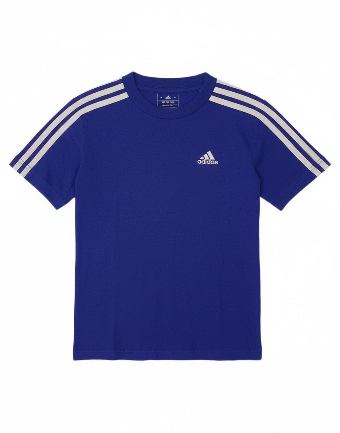 ADIDAS Boys T-Shirt Top 6-7 Years Blue Cotton