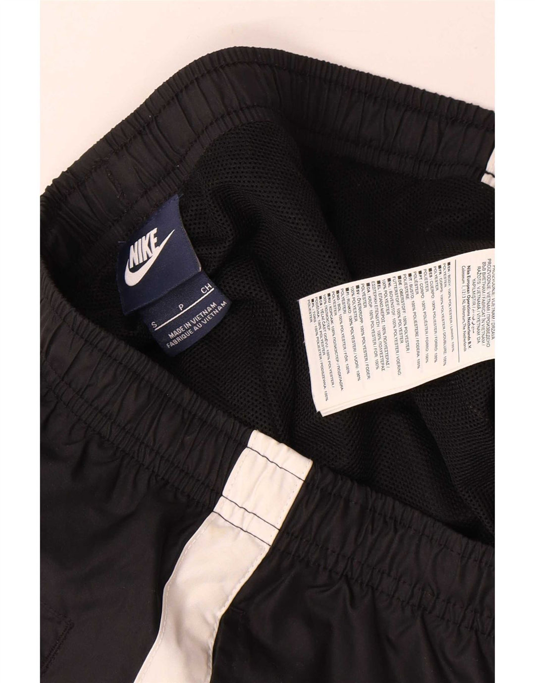 Nike Træningsdragt bukser til mænd Joggers Small Black Colourblock Polyester