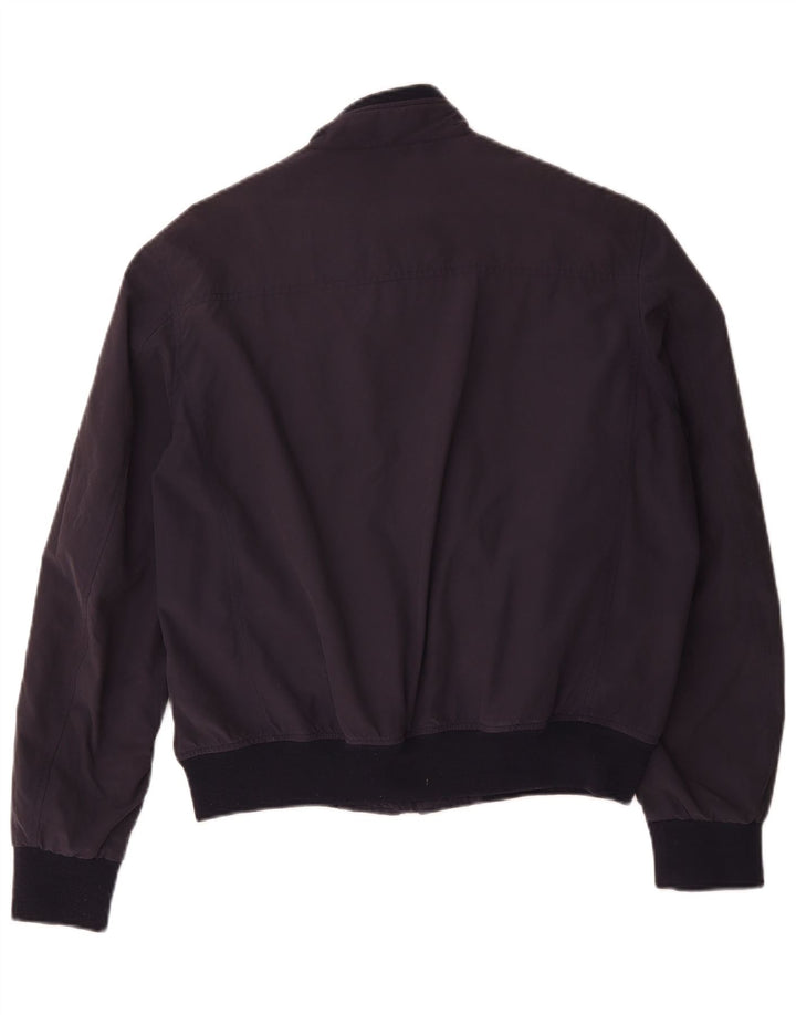 Brooksfield Herre Bomber Jacket UK 40 Large Navy Blue Colourblock Polyamid