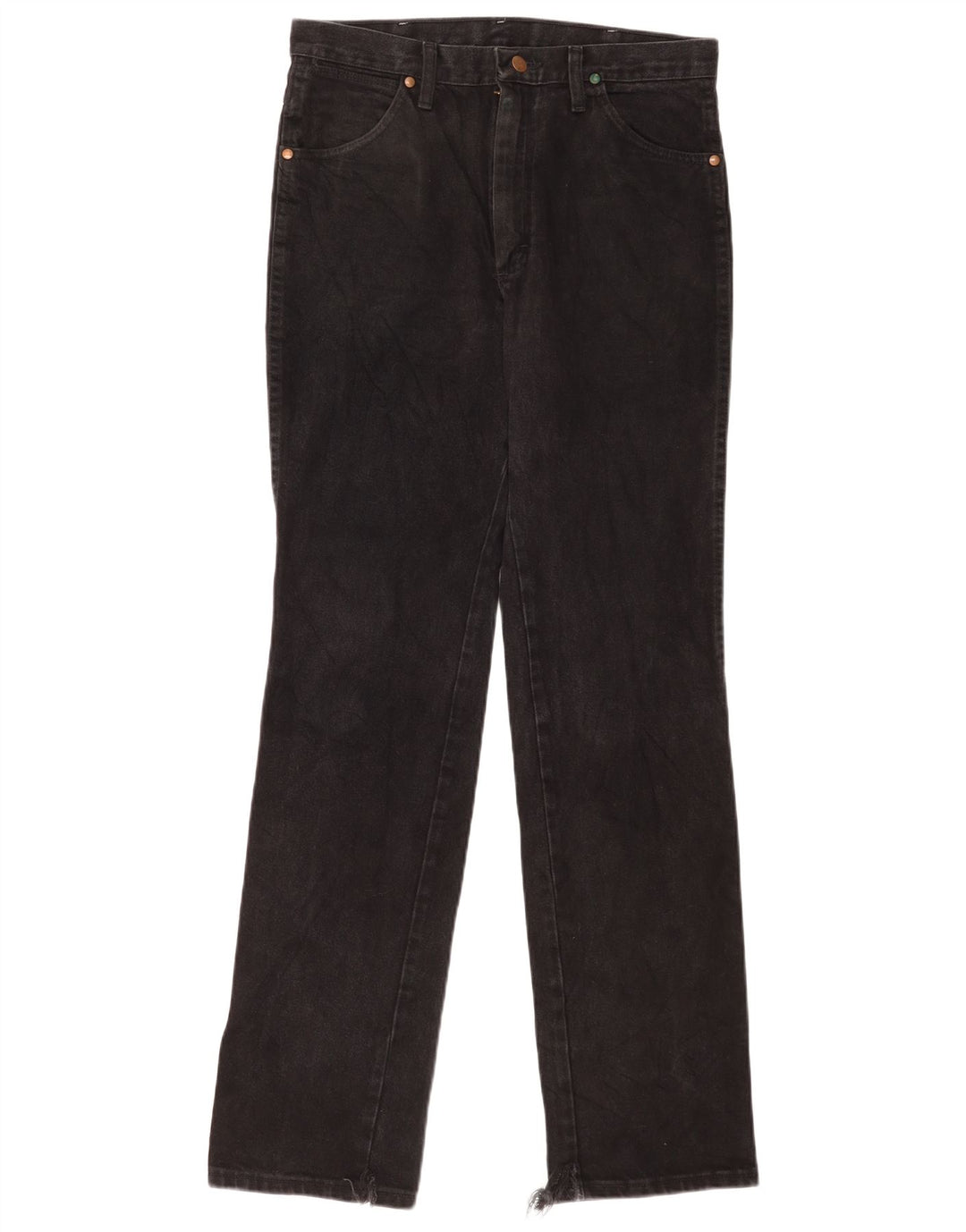 Wrangler lige jeans til kvinder W31 L34 sort bomuld