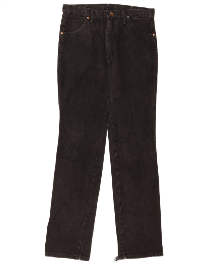 Wrangler lige jeans til kvinder W31 L34 sort bomuld