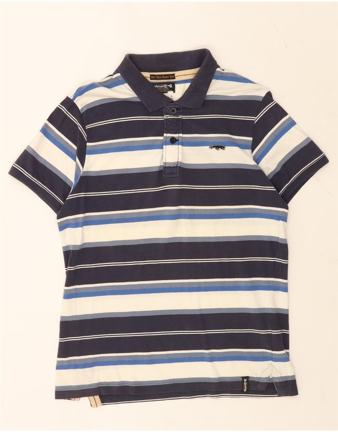 Jack & Jones herre poloshirt Medium flerfarvet stribet bomuld