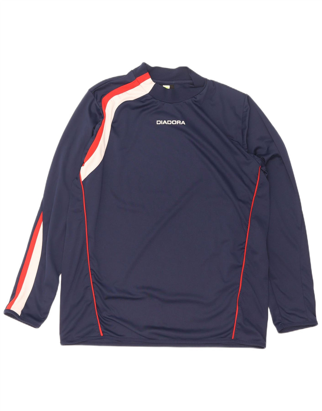 Diadora Herre Top Langærmet XL Navy Blue Colourblock Polyester