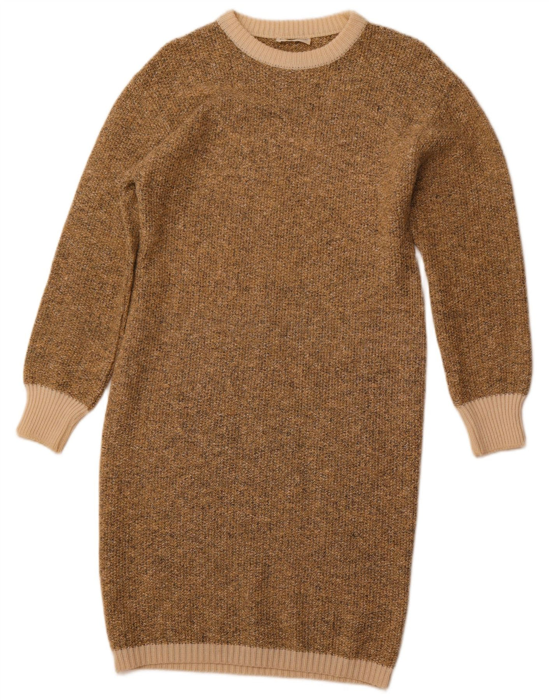ELLE ERRE Langærmet sweaterkjole til kvinder IT 42 Medium Brun Uld