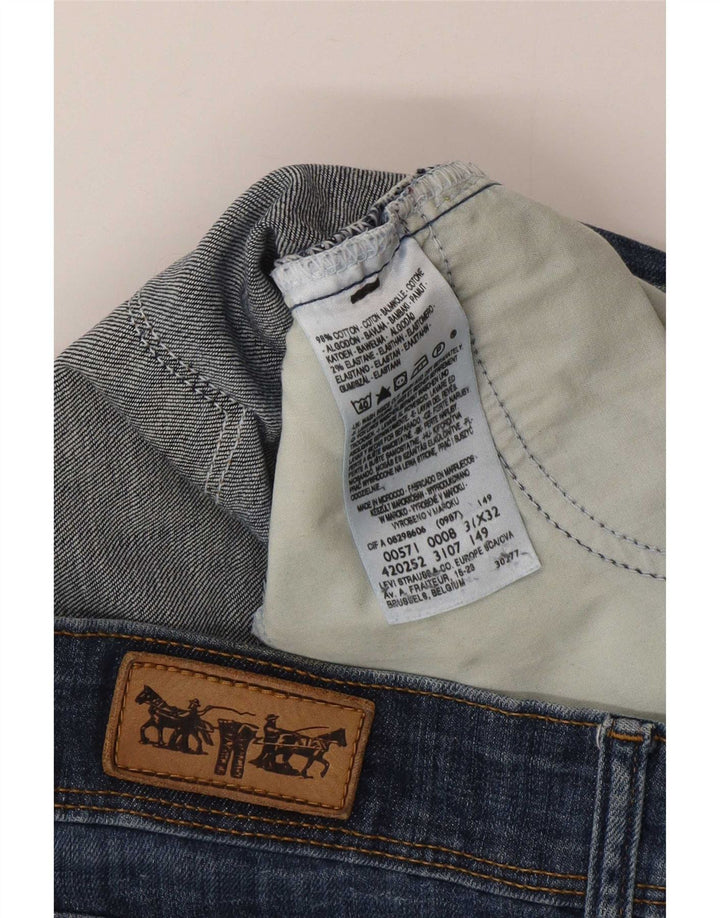 Levi's Dame 571 Slim Jeans W31 L32 Blå Bomuld
