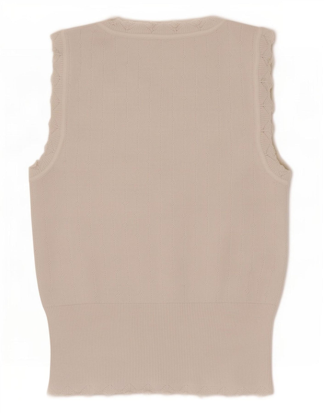 Zara Damevest Top UK 12 Medium White Viscose