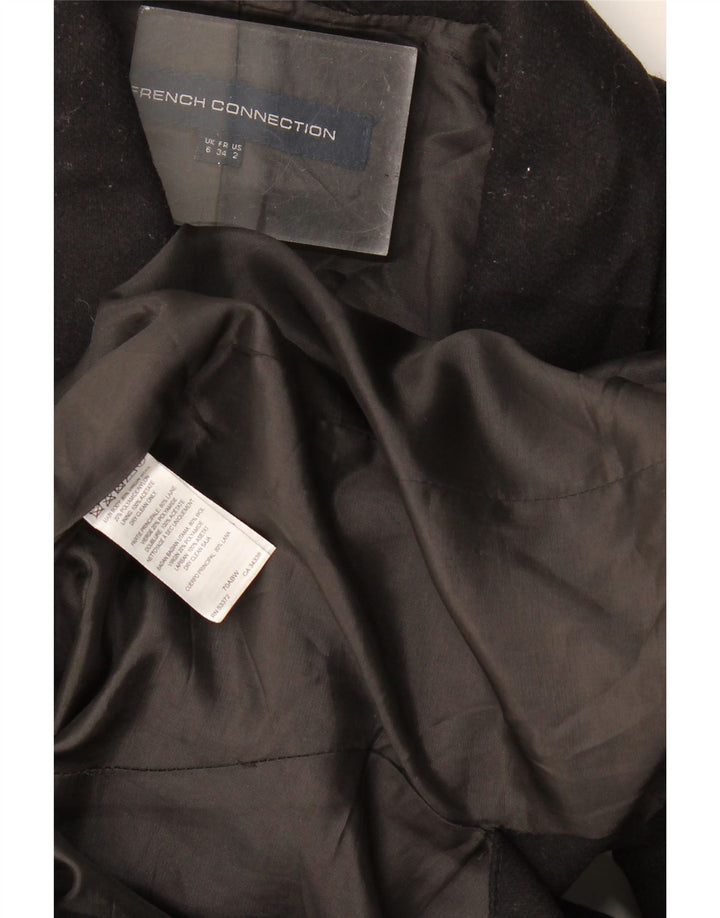 French Connection Dame Oversized Longline Blazer Jacket UK 6 XS Sort